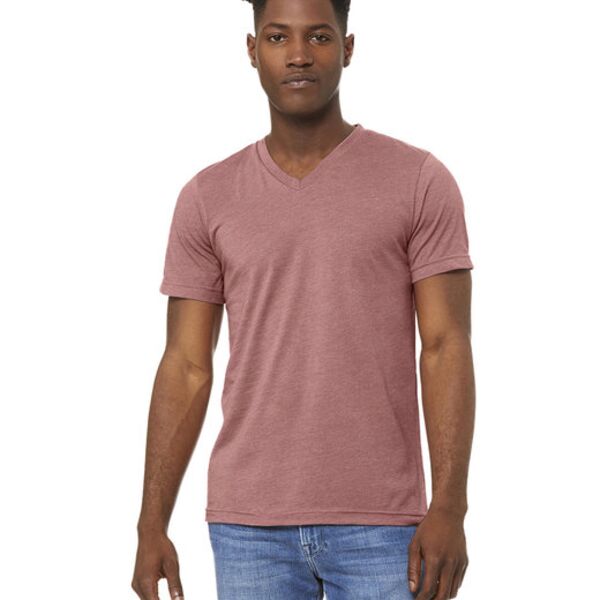 Unisex CVC Jersey V-Neck T-Shirt Thumbnail